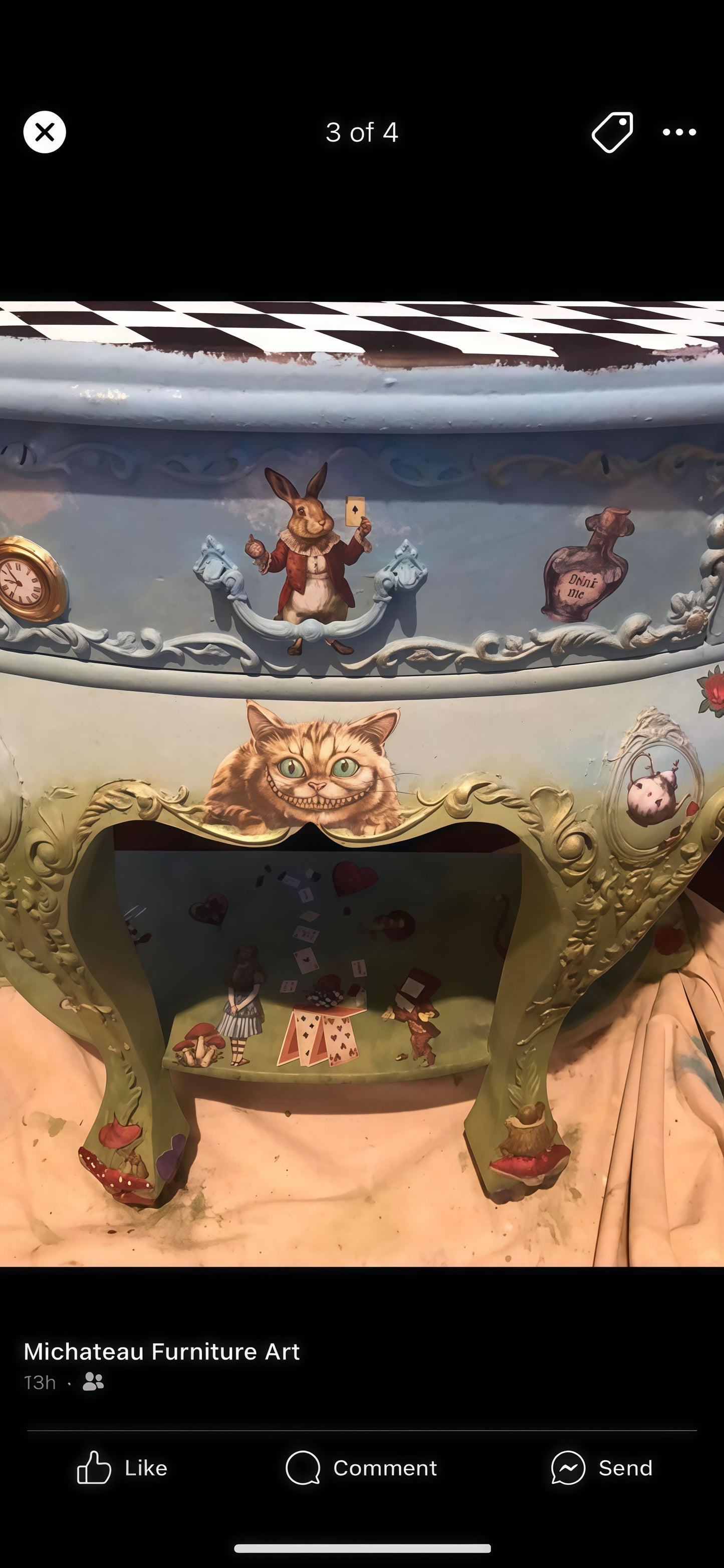 Alice in Wonderland Table